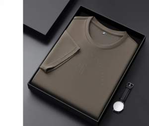 <b>Fabric</b> 100%<b>Recycle</b> Polyester Custom High Quality Men Mock Neck Plus Size T-shirt 100% Polyester - Product Image 4