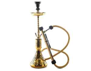 Cachimba Midi de latón Farida Premium | Pipa de fumar Sheesha de limonada de un nivel única - Product Image 5