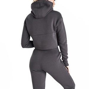 2025ฮู้ดของผู้หญิงเสื้อครอปแบบมีฮู้ดเสื้อครอปใส่สบาย - Product Image 3