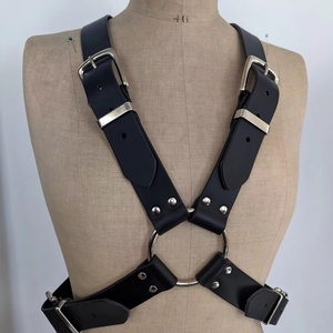 Arnés de cuero para hombre, arnés de pecho para mujer, BDSM, Punk, accesorios de hombro con estilo, - Product Image 1