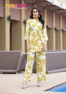 2025 superventas para mujer rayón conjunto de diseñador Top y pantalón para fiesta nuevo lanzamiento al mejor precio - Product Image 4