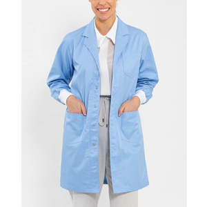 Bata de laboratorio médico Unisex 2025 para bata de laboratorio de algodón duradera de hospital - Product Image 1
