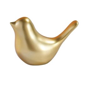 Decoración de Interior de Casa de Campo, Adorno de Mesa con Forma de Pájaro Pulido en Oro, Estilo Moderno, Artículos Decorativos de Metal - Product Image 1