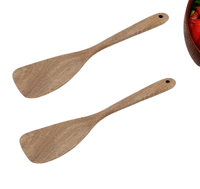 Cuillères en bois Metier pour la cuisson Ustensiles de cuisine en bois antiadhésifs Cuillères de cuisine Ustensiles de cuisine en bois naturel Ensemble de 9 pièces