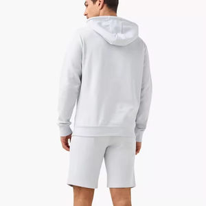 Conjunto de Sudadera con capucha y pantalones cortos de punto de talla grande personalizado unisex para hombre y mujer para otoño primavera invierno - Product Image 4