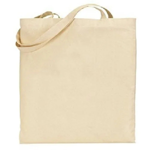 Bolsa de compras de algodón personalizada pequeña bolsa de compras Lisa lona de algodón con bolsillo - Product Image 3