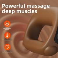 Masajeador de Anillo Vibratorio de Fascia de Alta Calidad con Función de Calor, Anillo de Yoga Portátil para Relajación de Hombros, Cuello y Cuerpo Completo