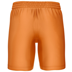 Pantalones cortos de poliéster tejido de color azul liso para hombre con cordón en la cintura y bolsillos, de secado rápido, ajuste casual, tiro medio - Product Image 5