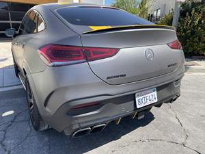 2021 Mercedes-Benz AMG GLE63 S coupé 603hp Turbo V8 AWD lumière intérieur ACC régulateur de vitesse gris mat enveloppement automatique R21 gauche - Product Image 5