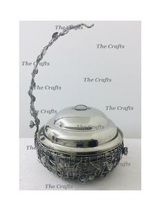 Plat de service chauffant antique de qualité supérieure, taille et forme personnalisées, avec chowkhi - Product Image 2