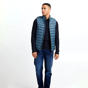 Chaqueta de invierno Poliéster/nailon Chalecos Acolchados transpirables para hombres Chalecos casuales para exteriores Chaleco acolchado para hombres con logotipo personalizado de alta calidad - Product Image 3