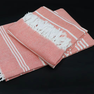 Serviettes de bain promotionnelles en coton rayé turc Fouta-Design de luxe écologique à séchage rapide avec logo personnalisé - Product Image 2