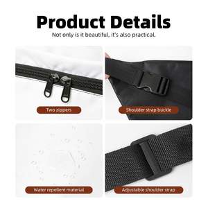 กระเป๋าคาดเอวแบบปรับได้ สไตล์ตะวันตก ขนาดใหญ่ สำหรับใส่ของ พร้อมช่องซิป เหมาะสำหรับเดินป่า วิ่ง และท่องเที่ยว - Product Image 4