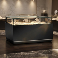 Vitrine de luxe pour bijoux, présentoir en verre pour bijouterie, vitrine professionnelle pour comptoir de magasin de détail