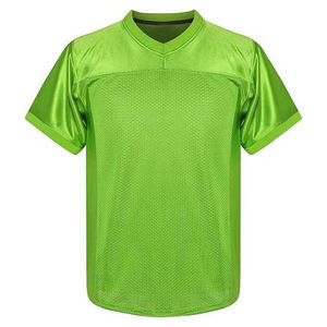 Bas quantité minimale de commande personnalisé rouge blanc noir maille maillot de Football hommes femmes col en V à manches courtes 100% Polyester Anti-UV Football américain - Product Image 2