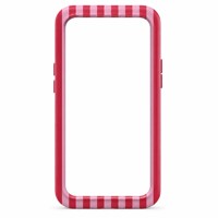 Coque de téléphone rose à rayures pour iPhone 16 Series, magnétique, antichoc, anti-traces de doigts, fine et ajustée