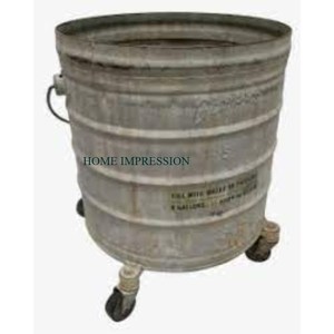 Trolley Galvanized <b>Mop</b> <b>Bucket</b> Traditional Design Handmade Floor Cleaning <b>Bucket</b> Classic Galvanized Rustic <b>Mop</b> <b>Bucket</b> From Indian - Product Image 3