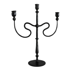 Candelabro de 5 brazos de diseño elegante-Pall Mall (níquel negro) portavelas de Metal único para decoración del hogar - Product Image 4