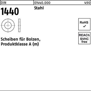 Arandelas de Acero DIN 1440-8 X 16 X 2 mm 100 Piezas - Product Image 1