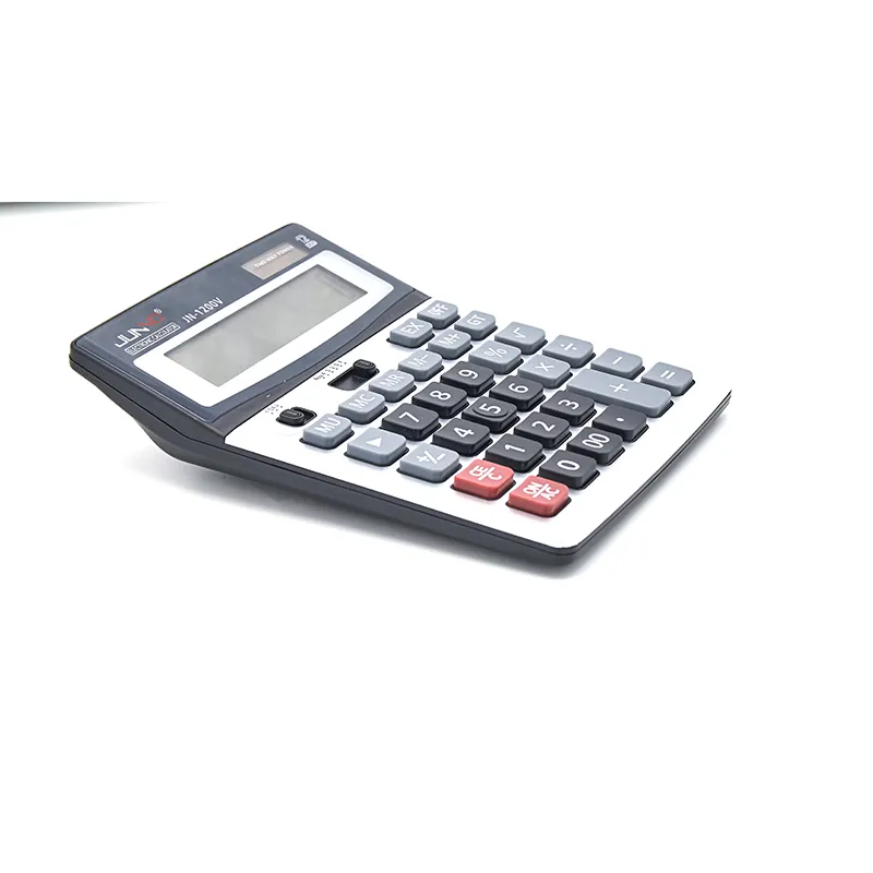 Tamanho grande dupla potência escritório eletrônico mesa calculadora plástica Função Office Calculadoras calculadora