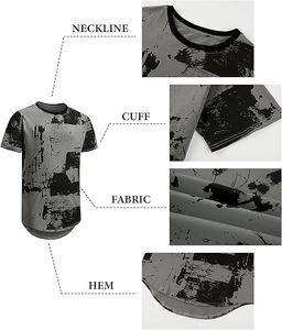 T-shirts pour hommes en polyester/coton tricoté, imprimés à l'écran, élégants et décontractés pour adultes, à bas prix, dernières tendances 2025 - Product Image 4