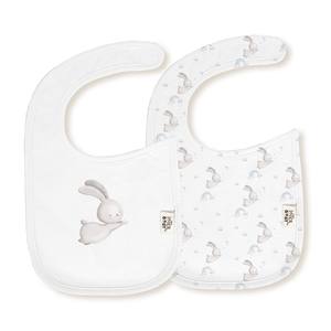 BIB VELCHRO Paquete de 2 Unidades 20X30 Conejito Estrella Mod. Con diseño de dibujos animados azules, rango de edad de 0 a 12 meses - Product Image 1
