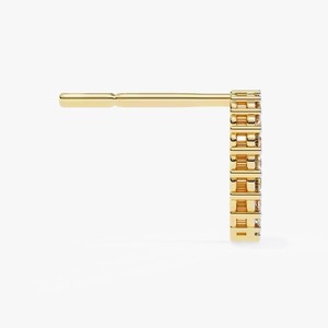 10K Yellow Gold Lab Grown Princess <b>Diamond</b> Hip Hop Stud <b>Square</b> Shape Trendy <b>Earrings</b> Birthday Gift for Women - Product Image 5