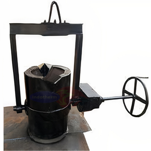 Louche de transfert durable de 1 tonne pour four, certifiée ISO 9001, composants principaux du moteur à roulement, déplacement facile du métal fondu, nouvelle - Product Image 1