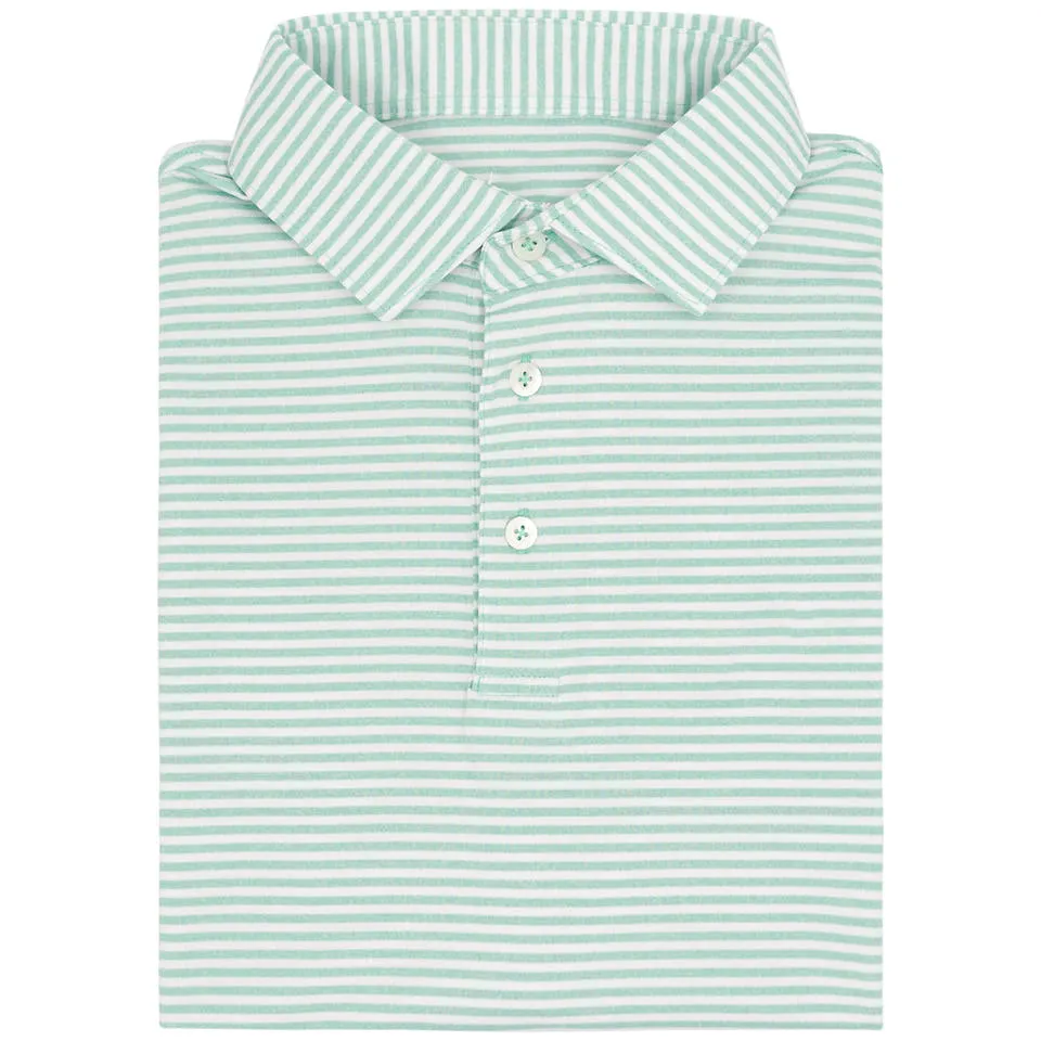 Custom Geborduurd Logo Hoge Kwaliteit Gestreepte Korte Mouw Sneldrogend Ademend Poloshirt Heren Golfshirt