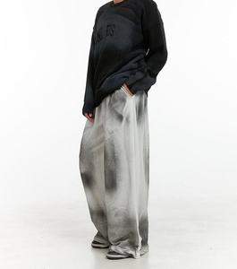 กางเกงวอร์มขายดี ทรงหลวม ใส่ได้ทั้งชายและหญิง ขากว้าง ผ้าล้างสี สไตล์จ็อกเกอร์ ใส่สบาย ระบายอากาศ เหมาะสำหรับออกกำลังกาย - Product Image 4