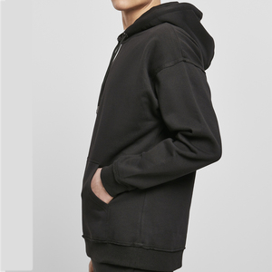 Branded Full <b>Zip</b> Us <b>Black</b> Color 380 GSM Designer 100% Pre Shrunk Cotton <b>Hoodies</b> Men Pullover XXXXL Blank Hoodie for Boys - Product Image 2