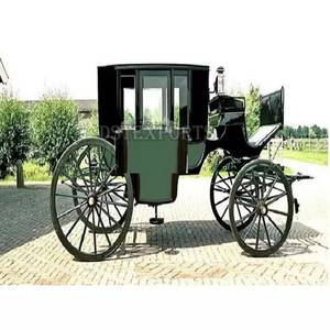 Gran carro tirado por caballos de estilo rey a la venta, estilo Vintage, aspecto antiguo, carruaje de caballos, estilo antiguo, caballo Maharaja negro - Product Image 1