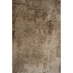 Uvenuti Abstract Pattern Beige & <b>Brown</b> Hand Knotted <b>Wool</b> & Bamboo Silk Rug for Home-LRB-5027 - Product Image 3