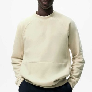 Sudadera Personalizada de Alta Calidad 100% Algodón, Talla Grande, Estilo Holgado, Manga Raglán, Cuello Redondo para Hombre - Product Image 1