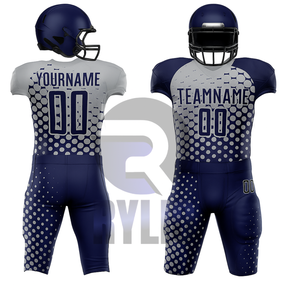 Gran oferta, uniforme de fútbol americano, camisetas de equipo personalizadas, pantalones, conjunto completo, aparejos de sublimación, sarga, OEM, ODM, fábrica al por mayor - Product Image 5