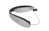 Headset Lipat Ringan, Headphone Retraktil untuk Olahraga, Peredam Kebisingan, Stereo, Headset Nirkabel dengan Neckband