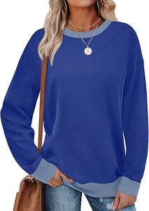 Sudadera bordada para mujer, ropa informal minimalista, sudadera de talla grande para mujer, ajuste cómodo de gran tamaño - Product Image 5