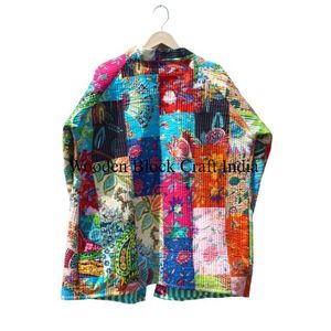 Veste de soirée formelle pour femmes, en coton doux matelassé à motifs floraux, respirante, écologique, séchage rapide, coton, automne/hiver - Product Image 6