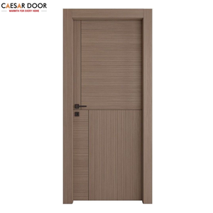 Puertas Interiores con Marcos de Madera Ecológica Decorativa, Precolgadas, de WPC, Fáciles de Instalar, en Color Nogal, Teca y Roble, Resistentes al Agua, para Dormitorio - Product Image 5