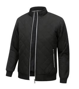 Nouveauté Veste matelassée personnalisable pour hommes, manches longues, fermeture à glissière en toile de nylon, manteau d'hiver fabriqué en usine en gros - Product Image 3