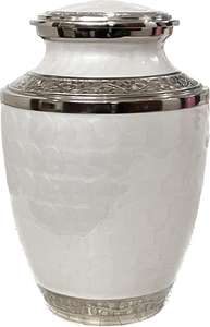 Urna de cremación rosa para adultos con diseño nublado con recuerdo de Línea Plateada para uso funerario Fabricado y proveedor de la India - Product Image 5