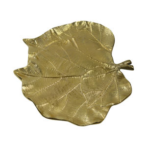 Bandeja decorativa en forma de hoja para el hogar, bandeja decorativa para servir y decorar hoteles, diseño personalizado, último diseño disponible - Product Image 1