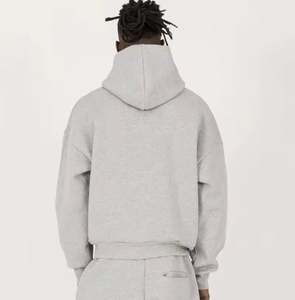 Sweat à capuche surdimensionné pour hommes Tissu épais en coton de haute qualité OEM Logo personnalisé Fournisseur en gros - Product Image 4