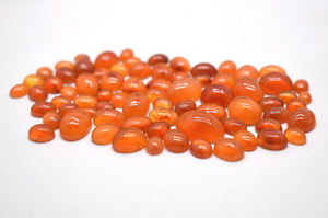 Cabochons ovales en cornaline naturelle 7X5mm à 16X12mm cornaline calibrée ombre légère cristal pierre précieuse en vrac pour la fabrication de bijoux - Product Image 5