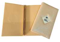 Porte-menu en cuir PU certifié ISO de haute qualité, avec plaque métallique nickelée durable et logo personnalisé, pour hôtels et restaurants
