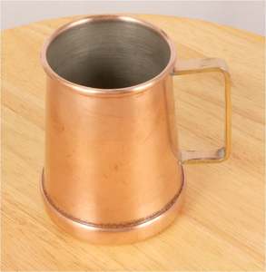 Taza de Cobre Moderna con Asa de Latón Elegante para Beber Cócteles o Refrescos, Decorativa para Mesa de Cocina, Hogar o Restaurante, Venta al Por Mayor - Product Image 4