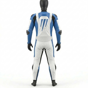 Combinaison de moto, une ou deux pièces, en cuir véritable, pour course, avec logo personnalisé, imperméable. - Product Image 5