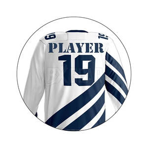 Conjunto de Jersey y pantalón de hockey sobre hielo para hombre con ajuste personalizado con material ligero de secado rápido diseñado para deportes de equipo - Product Image 4