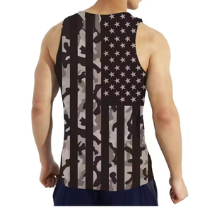 เสื้อกล้ามออกกำลังกายผู้ชายผ้าฝ้ายระบายอากาศได้ดีสไตล์ลำลอง - Product Image 2