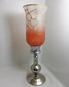 เชิงเทียนอลูมิเนียมทำด้วยมือพร้อมกระจกโมเสกฐานโลหะด้านบนสำหรับตกแต่งบ้านสำหรับอีสเตอร์ - Product Image 4